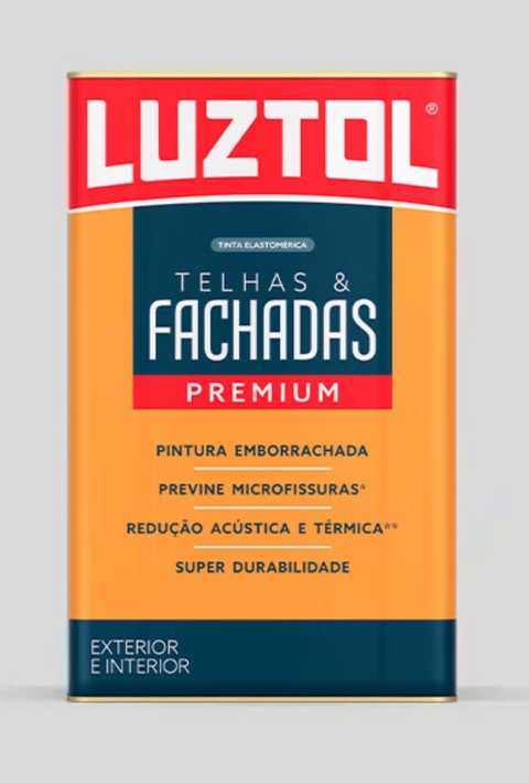 Tinta Acrílica Elastomérica Premium Telhas & Fachadas Fosco - LUZTOL