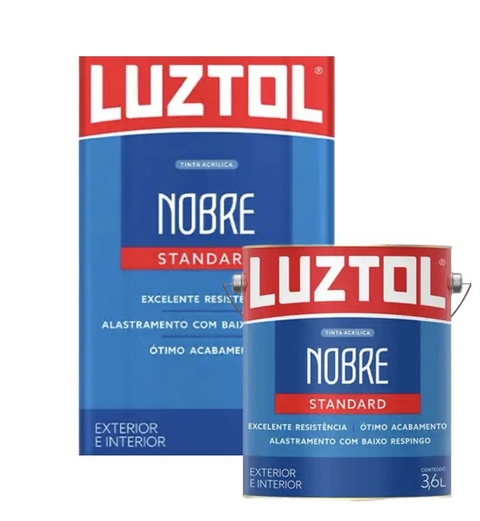 Tinta Acrílica standard Nobre semibrilho - LUZTOL Emb. 3,6L e 18L