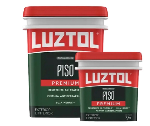 Tinta Acrílica Premium Piso Acetinado - LUZTOL Emb. 3,6L e 18L