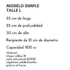 MODELO SIMPLE - TALLE L 30 CM DE ALTO - tienda online
