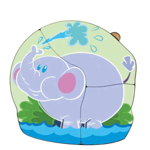 Quebra-Cabeça Infantil Bebê Elefantinho: As primeiras descobertas!