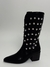 BOTA TEXANA PRETA COM APLICAÇÕES - comprar online