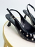 SCARPIN PRETO COM APLICAÇÕES PRATA - loja online