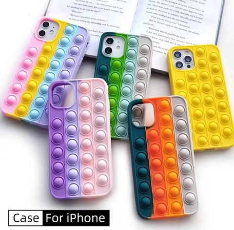 Capa Silicone Pop It para iPhone