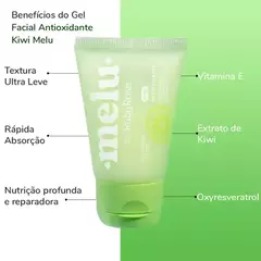 Gel creme facial antioxidante kiwi - Melu - comprar online