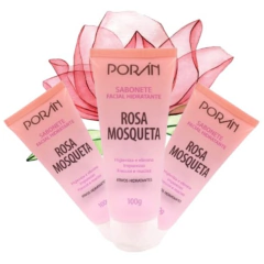 Sabonete facial hidratante Rosa Mosqueta - Porán