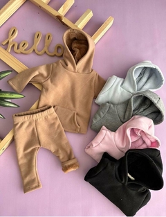 Conjunto algodón con peluche - comprar online