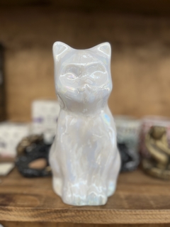 FIGURA GATO BLANCO TORNASOLADO en internet