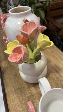MINI FLORERO CON TULIPANES - tienda online
