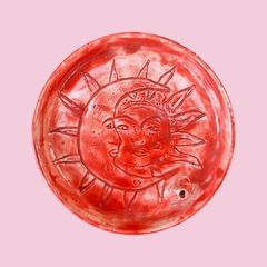 PORTA SAHUMERIO SOL Y ROJO - comprar online