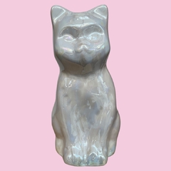 FIGURA GATO BLANCO TORNASOLADO