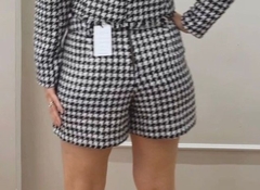 Short saia de Tweed Lady - Rtbelle