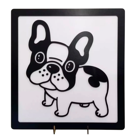Quadro MDF - Buldogue Francês - comprar online