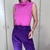 Blusa Gola Boba Kiara - Preto e Pink - Aset Store