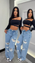 Calça Jeans Wid Leg Cargo Destroyed - comprar online