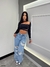 Calça Jeans Wid Leg Cargo Destroyed na internet