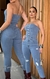 Macacão Jeans Lycra - comprar online