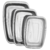 CONJUNTO DE ASSADEIRAS 3 PC ACO INOXIDAVEL