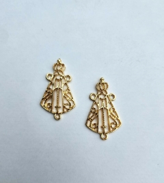 Entremeio de Nossa Senhora Aparecida vazado dourado - comprar online