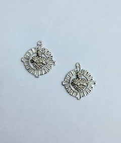 Entremeio Sagrado Coração Prata - comprar online