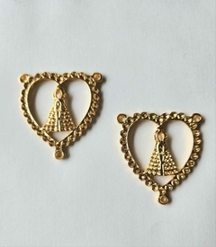 Entremeio Nossa Senhora Aparecida Coração Dourada - comprar online