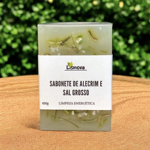 ￼Sabonete de Limpeza Energética Natural - Alecrim e Sal Grosso - comprar online