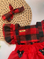 Romper Xadrez - Vermelho - comprar online