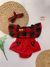 Romper Xadrez - Vermelho