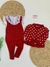 Conjunto Tricô Poá Malu - Vermelho