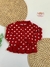 Conjunto Tricô Poá Malu - Vermelho - loja online