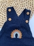 Romper Macaquinho Arco-Íris - Azul Escuro - comprar online