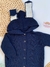 Macacão Orelinha Tricô- Azul Escuro - comprar online