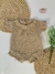 Romper Pérola Tricot - Bege
