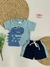 Conjunto Blusa e Short Dinossauro