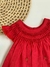 Vestido Casa de Abelha Colmeia - Vermelho - comprar online