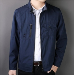 Jaqueta justa masculina de negócios, casaco casual fino, blusa de cor sólida, na internet