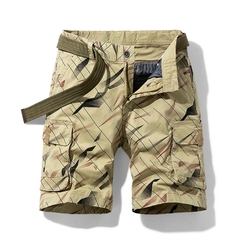Shorts de carga homens legal camuflagem verão - loja online