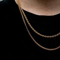 corrente cubana em aço inoxidável para homens - soberano