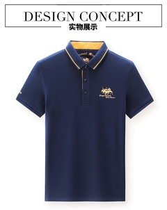 Camiseta polo de manga curta masculina - soberano