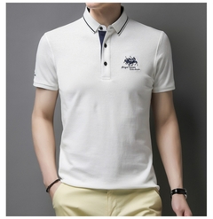 Camiseta polo de manga curta masculina - soberano