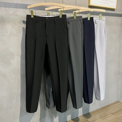 Terno Calças Homens Casual Straight Drape na internet