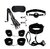 Kit Sado Bondage Preto 7 Itens