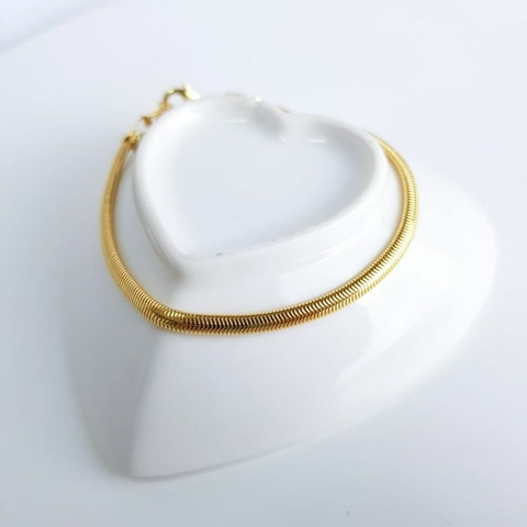 Pulseira Salamandra Banhada a Ouro 18K