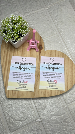 50 Cartão agradecimento 7x9cm IMPRESSÃO EM UM LADO SÓ