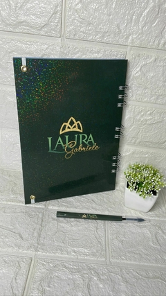 1 caderno de recado personalizado com 1 caneta na internet