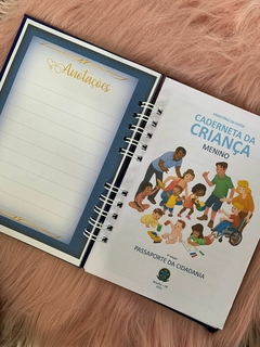 Kit caderneta Plus + Livro do bebê e porta documento