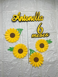 Topo de bolo girassol