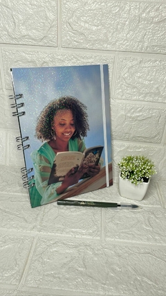 1 caderno de recado personalizado com 1 caneta