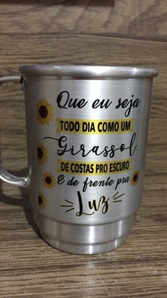 CANECA DE ALUMÍNIO RESINADA PARA SUBLIMAÇÃO - 550 ML
