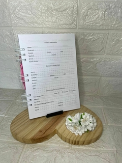 Agenda de agendamento 1 dia por página BRILHO HOLOGRÁFICO na internet